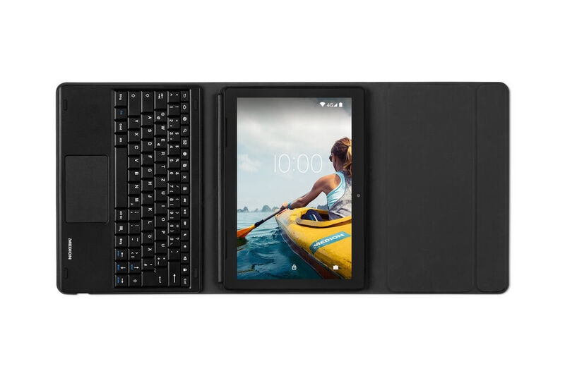 Praktisch für unterwegs, aber nur für Alltagsaufgaben geeignet: das Medion Lifetab E10714. (Medion)