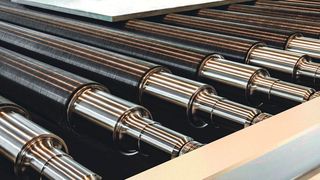 Kullen-Koti präsentiert Ofentransportrollen für den Einsatz in den Horizontallinien der Walzwerkindustrie und im Ofenbau. (Kullen)