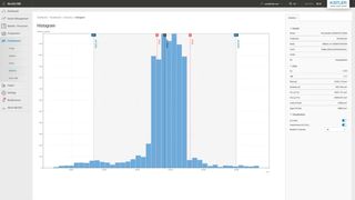 Die Histogramm-Funktion unterstützt die statistische Prozesskontrolle beim Spritzgießen zur Auswertung von Produktionslosen hinsichtlich der Prozessfähigkeit innerhalb der gewünschten Eingriffsgrenzen. (Bild: Kistler)