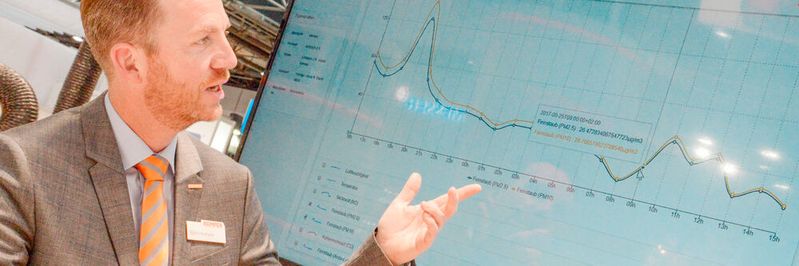 Bei der Auswahl eines Gerätes visualisiert das Portal aktuelle  Betriebsparameter und andere Eigenschaften ortsunabhängig auf Smartphone, Tablet oder PC. (Bild:  Sputnik GmbH/Maik Porsch)
