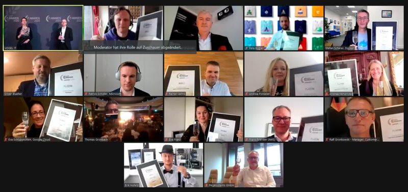 Alle Gewinnerinnen und Gewinner in einer virtuellen Zoom-Session vereint: Dev-Insider gratuliert noch einmal ganz herzlich allen Gewinnern und dankt sowohl den Lesern, die abgestimmt haben, als auch Margit Lieverz für die tolle Unterstützung! (Bild: Vogel IT-Medien)