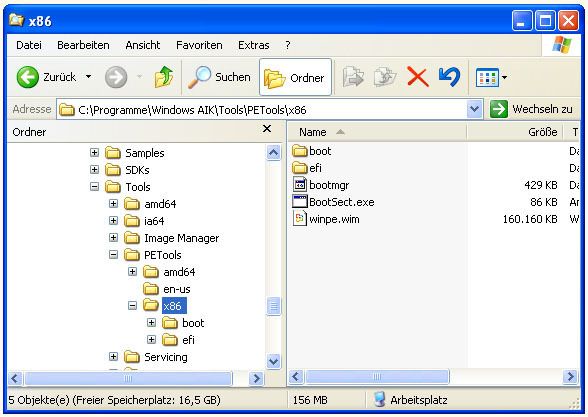 Abbildung 2: WAIK installiert Kommandozeilen-Tools und das Master-PE-Image (Archiv: Vogel Business Media)