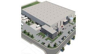 Das neue Lager soll die Logistik von Odlo zusammenführen. (Bild: Dr- Thomas + Partner)