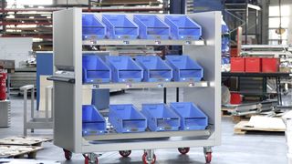 Den neuen Kommissionierwagen Pickterm Cart von KBS kann man auf der Logimat 2008 selbst ausprobieren. (Archiv: Vogel Business Media)