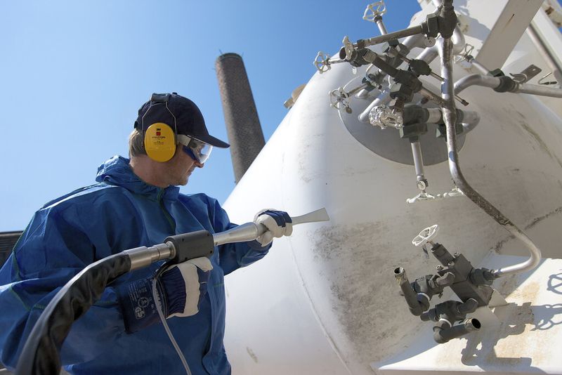 Speziell für die Reinigung großer Flächen hat Carbo das Trockeneeisstrahlgerät Carvex Blaster entwickelt. (Bild: Carbo Kohlensäurewerke)