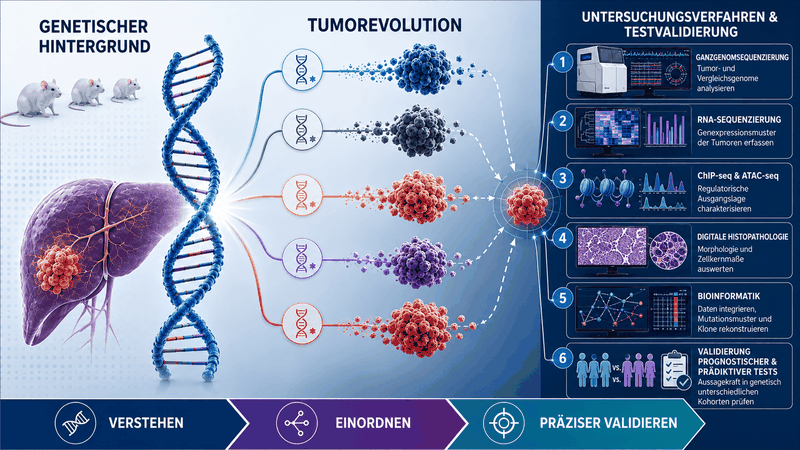 Der genetische Hintergrund begünstig unterschiedliche Wege der Tumorentwicklung. Genomische, transkriptomische und histopathologische Verfahren können helfen, diese Zusammenhänge zu untersuchen und prognostische sowie prädiktive Tests präziser zu validieren.(Bild:  Guido Deußing, nach Aitken et al. Nature 2026)