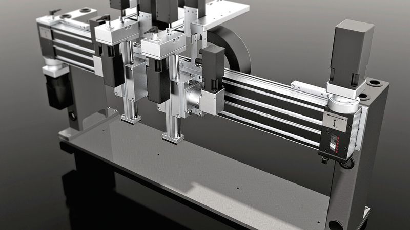 Bild 2: Das Modul 160/15 G ist eine zahnriemengetriebene Lineareinheit mit zwei unabhängig verfahrbaren Schlitten. (Bild: IEF Werner)