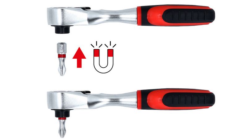 Die Bits werden magnetisch gehalten.  (Bild: KS Tools)