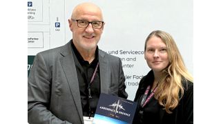 The driving forces behind the conference: Gerd Kielburger (Director of International Business) and Maria Beyer-Fistrich (Editor-in-Chief of Aerospace & Defence) (Source: Veronika Maucher)