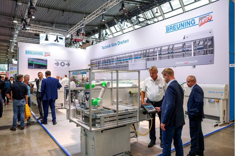 Automatisierungslösung für die Metallbearbeitung auf der AMB 2024. (Bild: Landesmesse Stuttgart GmbH & Co. KG)