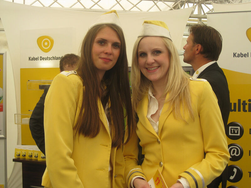 Die Damen von Kabel Deutschland freuten sich über viele Besucher. (Archiv: Vogel Business Media)