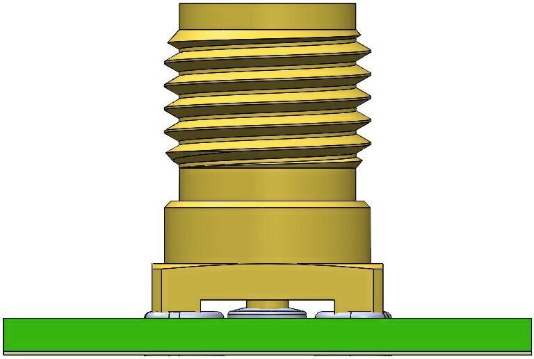 Bild 7: Spalt zwischen Leiterplatte und SMT-Bauteil. (Würth)