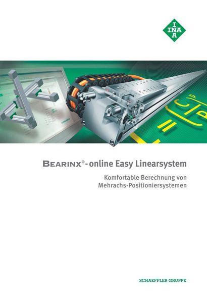 Die Broschüre zum Berechnungstool Easy Linearsysteme – PBE von
Schaeffler (Bild: Schaeffler)