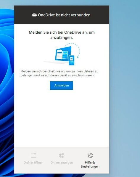 OneDrive in Windows 11 einrichten. (Joos/Microsoft (Screenshot))