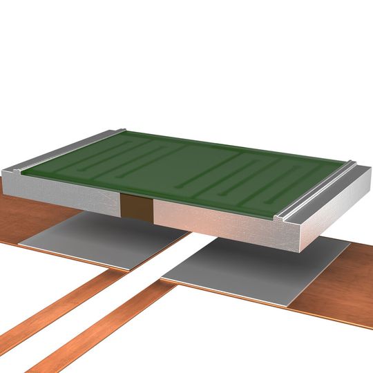 Optimiertes Foliendesign:
der Snubber-Shunt SMT-V mit dem Widerstandsmaterial Noventin. Optimiertes Foliendesign:
der Snubber-Shunt SMT-V mit dem Widerstandsmaterial Noventin.