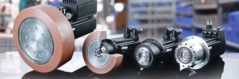 Die AGV-Getriebe von Heidrive wurden speziell für diesen Einsatz als Radnabengetriebe in verschiedensten Flurförderzeugen entwickelt.(Bild:  Heidrive)