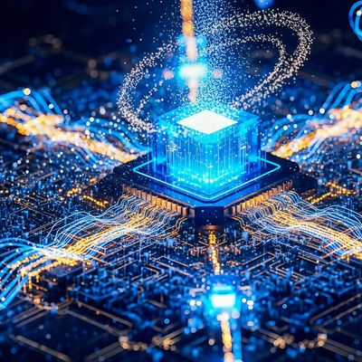 The quantum behavior of electrons shapes semiconductor devices—and the power converters that deliver electricity to modern computing systems. (Source: © Celt Studio - stock.adobe.com)