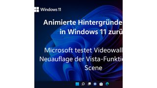 Animierte Hintergründe kehren in Windows 11 zurück (Bild: Thomas Joos)