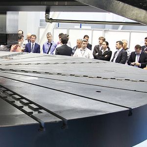Die Vorteile der Karusselldrehmaschinentechnik demonstrierte Soraluce den Besuchern der Hausausstellung in Spanien.