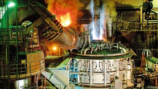 Schmelzofen für Stahl. (Bild: Stahl-Zentrum/Georgsmarienhütte)