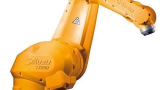 Der Knickarmroboter TX 200 mit 100 kg Traglast von Stäubli ist jetzt in neuen Ausführungen erhältlich. (Archiv: Vogel Business Media)