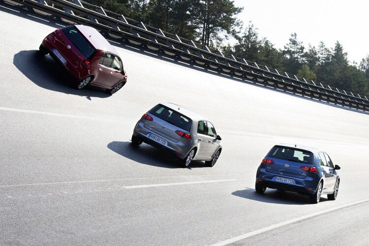 Die mögliche Höchstgeschwindigkeit im Oval liegt bei 345 km/h. (Foto: VW)