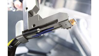 NIRS-Messkopf für die Tablettenpresse im Inline-Modus. (Bild: Fette Compacting)