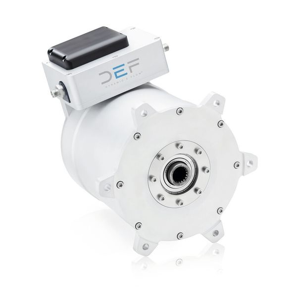 In den Motor hat das Start-up eine neuartige Kühltechnik eingebaut. Mit einer Leistung von rund 80 kW eignet er sich laut Unternehmen für kleinere und mittlere Fahrzeuge und für leichte Nutzfahrzeuge.  (Daniel Schweinert)