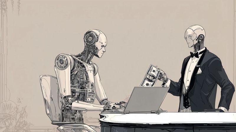 Im Zeitalter der „Agentic Applications“ könnte sich eine Kombination aus klassischem „Pay per Seat“ und nutzungsbasierter Abrechnung durchsetzen. (Bild:  Midjourney / KI-generiert)