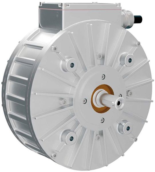 Der PMS 120 mit 230 mm Durchmesser bei 160 mm Länge leistet zwischen 2,2 kW und 7,7 kW. (Heinzmann)