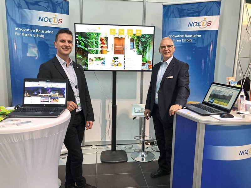 Falk Scheuring (l.) von der VBM Internet Consulting  und Burkhardt Görth der Nolis GmbH

 (Sandra Schüller)