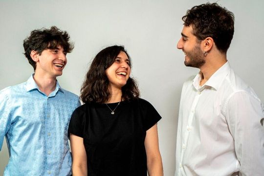 CTO Riccardo Maggioni, CPO Camilla Mazzoleni, and CEO Federico Martelli from the ETH Zurich and HSG startup Forgis.(Image: Forgis)