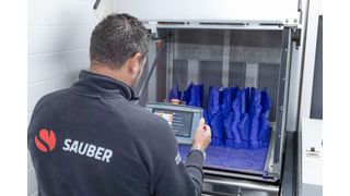 With the acquisition of the C1 Max system from AM Solutions, Sauber Motorsport has not only gained time advantages in terms of post-processing of 3D printed parts but also when it comes to components for Formula 1. (Image:Sauber Motorsport)