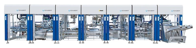 Die TLM-Verpackungslinie für F. Hoffmann-La Roche besteht aus sieben Teilmaschinen. Über USB-Schnittstelle wird eine Excel-Datei mit den Patientendaten an das Line-Management-System übergeben. Startet der Auftrag, erhalten Anlagen-Komponenten wie das Vision-System alle notwenigen Daten zum Produktions-Batch. (Bild: Frieder Daubenberg)