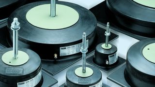 Die Faebi-Gummi-Luftfedern von Bilz bieten eie hochwirksame Isolierung von Schwingung, Stößen und Körperschall für Maschinen, Apparate und Aggregate. (Bild: Bilz)