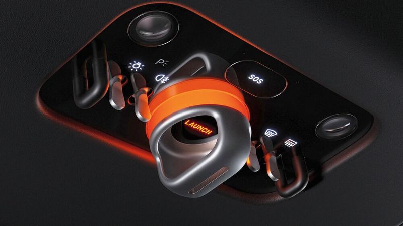 Auch überkopf gibt es Schalter. (Bild: Ferrari)