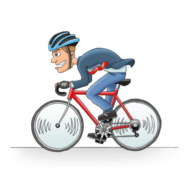 „Radfahrer“: An sich ist es unfair, den sportlichen Menschen der mit seinem Velo unterwegs ist, zum Sinnbild der Unterwürfigkeit zu machen. Sein Pech ist einfach, dass seine Körperhaltung auf dem Rad gewisse Ähnlichkeit mit der einer Katze hat. Die macht bekanntlich gerne einen Buckel, wenn sie um menschliche Beine streicht. Der frühere Ausdruck Katzbuckeln, der anzeigte, wenn jemand bei einer demütigen Verbeugung vor der Obrigkeit den Kopf bis zum Boden neigte, wurde durch den Begriff Radfahrer abgelöst, so wie das Bureau begrifflich abgelöst wurde vom Office und die Manufaktur von der Fabrik. Nach dem Krieg gehörten Radfahrer zwar zu den besonders mobilen Berufspendlern, gleichzeitig aber wurden sie immer noch zu den unteren gesellschaftlichen Schichten gezählt und mussten klaglos Anweisungen entgegennehmen. Heute tritt auch der betuchte moderne Businessmann in die Pedale. (ACE/Bartmus)