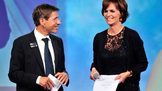 Hans Marfurt, Geschäftsführer, Dr. Nicola Leibinger-Kammüller, Vorsitzende der Geschäftsleitung Trumpf GmbH + Co. KG, Ditzingen (Bild: Trumpf)