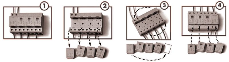 Bild 3: Die Geräte lassen sich auch kopfstehend montieren. So kann die Leitungslänge reduziert werden. (Bild: Finder)
