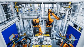 Batteriefertigung am Mercedes-Benz Standort Bibb County, Alabama. (Bild: Mercedes-Benz)