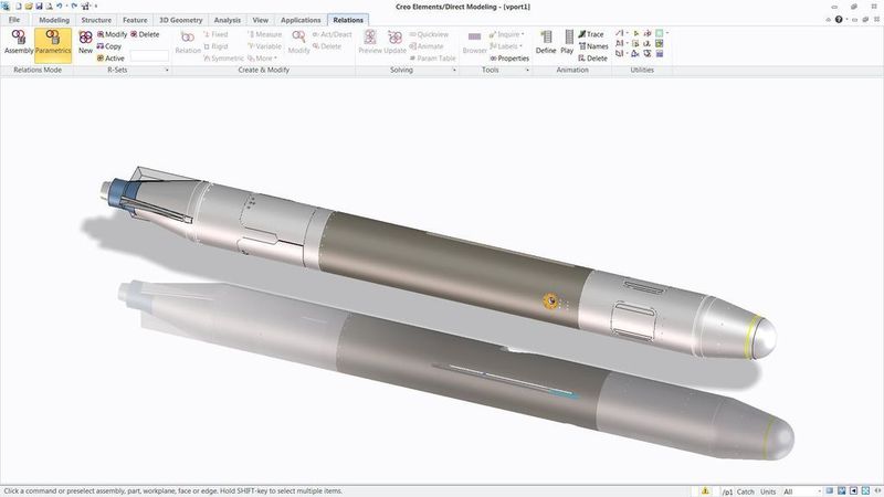 Intuitivere Konstruktionsarbeit: Eine neue Multifunktionsleisten-Oberfläche sorgt für mehr Bedienkomfort und erleichtert vor allem neuen Anwendern die Einarbeitung in das System.  (Bild: PTC)