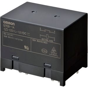 Platzsparendes Hochleistungsrelais G7EB von Omron bei Rutronik (Omron)