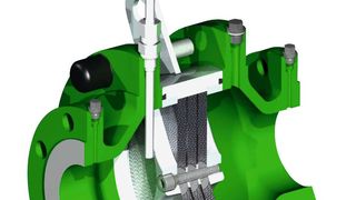 Die Gestaltung der korrosionsbeständigen Hastelloy-Sperrelemente im Inneren der Flammensperre stellt sicher, dass Druckverluste beim Durchfluss auf ein Minimum reduziert sind. (Bild: Bormann&NeupertbyBSB&B)