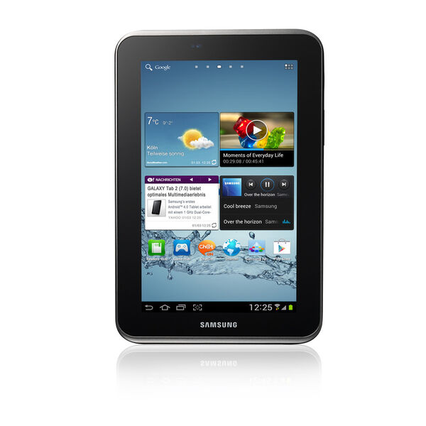 Das Samsung GALAXY Tab 2 besticht durch sein Funktionsangebot: Mit dem Internetzugang via WLAN lassen sich Android-Apps, Spiele, eBooks sowie Musik und Filme herunterladen. (Samsung)