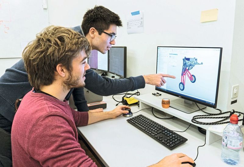 Die Simulationen finden auch bei den ETH-Studenten bereits am Bildschirm mittels CAD-Programmen statt.  (Maxon Motor)