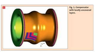 Fig. 1. Compensator with locally uncovered layers. (Bild: )