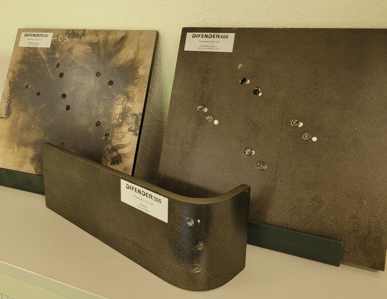 Difender armor steels achieve top results in ballistic testing and cold edging. (Source: Dillinger)