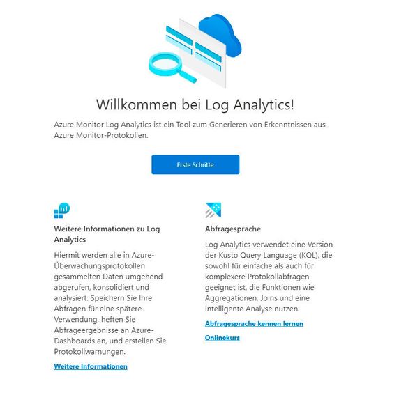 Abbildung 3: „Azure Monitoring Log Analytics“ hilft bei der Analyse von Protokollen, die von „Azure Monitor“ erstellt wurden. (Thomas Joos/Microsoft)