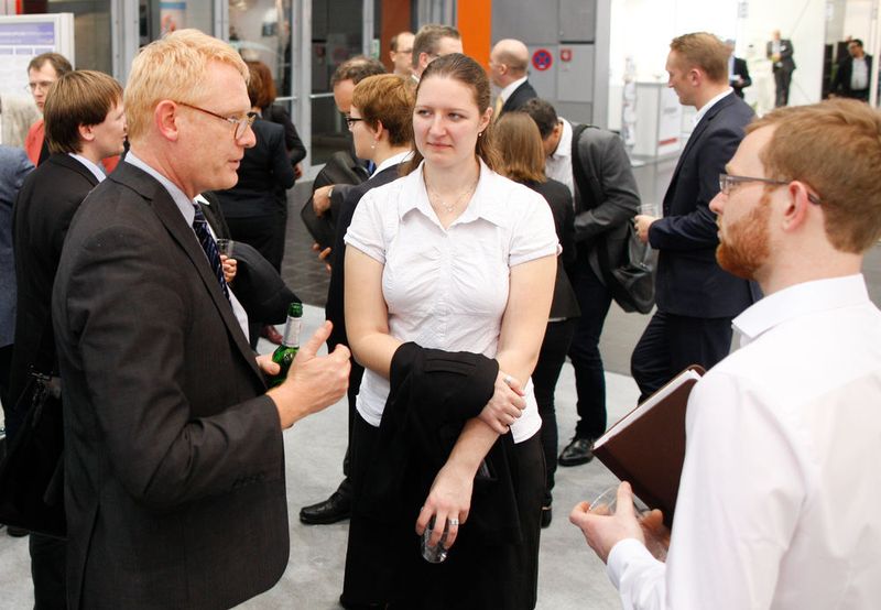 Impressionen vom Xing-Gruppentreffen Medizintechnik auf der Medica/Compamed. (Bild: Messe Düsseldorf / ctillmann)
