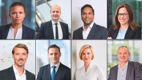 MM Maschinenmarkt hat acht Geschäftsführer gefragt: Wie wird 2026? (Bild: Schneider Electric, Grob, Marcel Helfert, Schunk , Eirich, EDL, Florian Generotzky (DMG Mori), Voss Fluid)